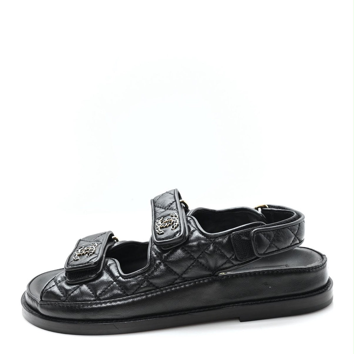 Chanel Dad Slingback Sandals - Black