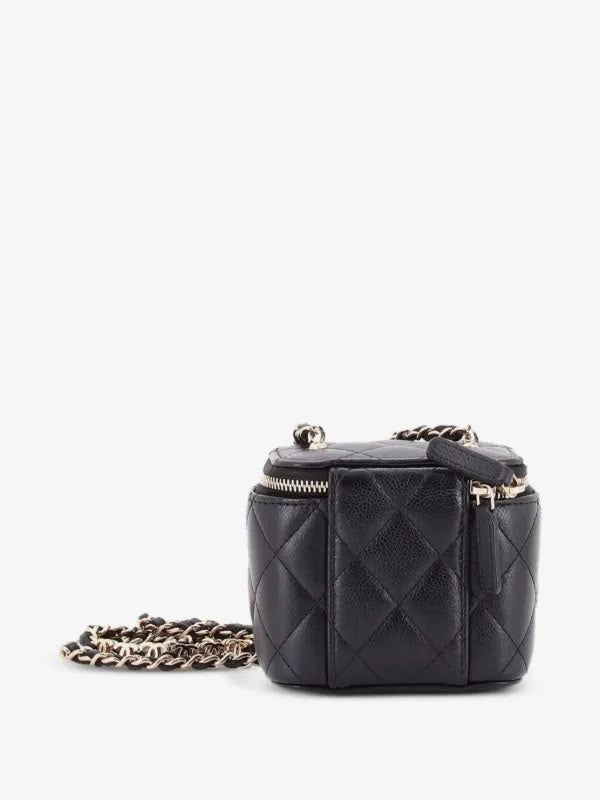 Chanel Tiny CC Link Vanity - Black - Black - photo 2