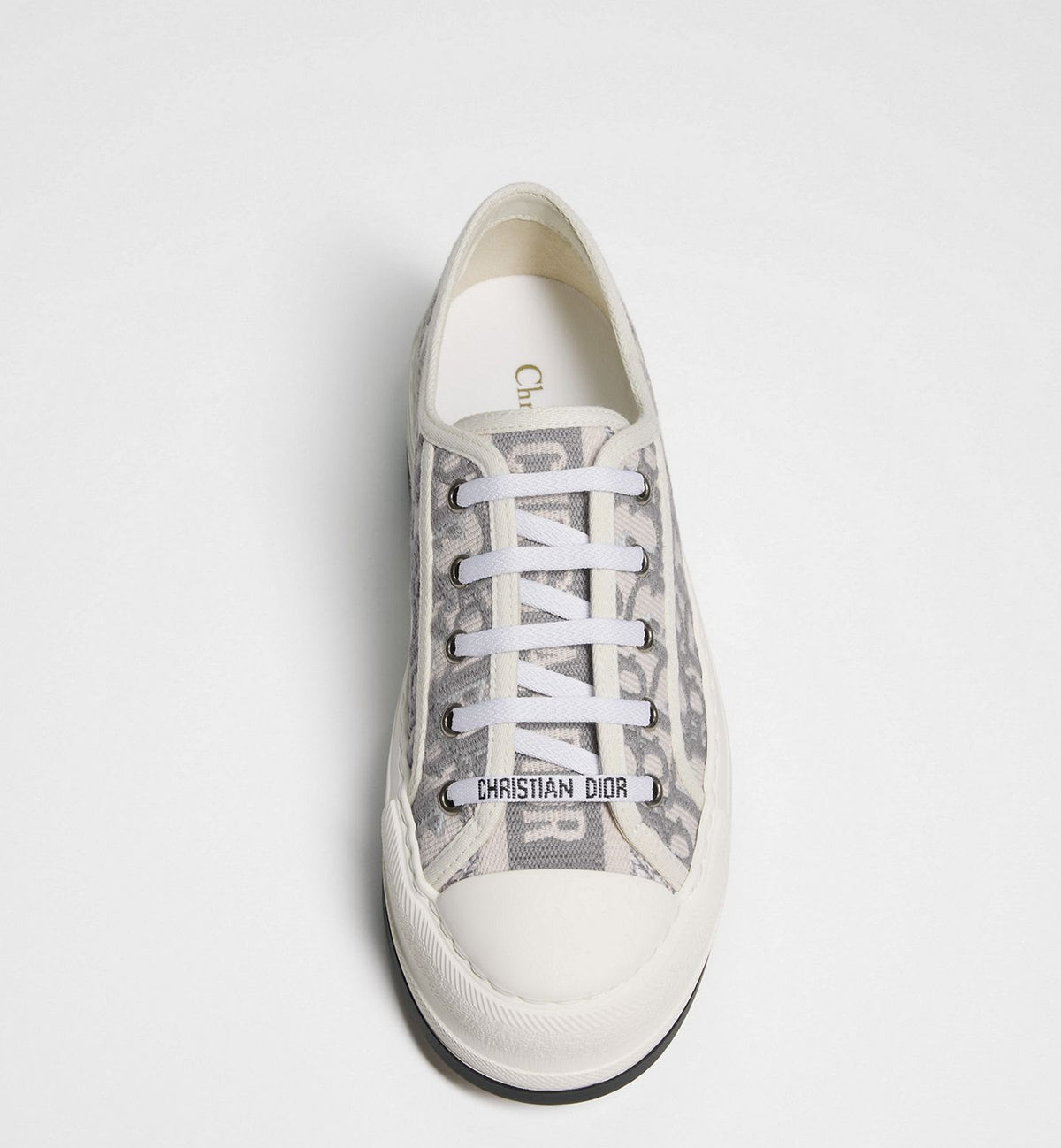 Dior Walk'n'Dior Chunky-Soled Sneakers - Stone Gray (Dior Oblique) - photo 3