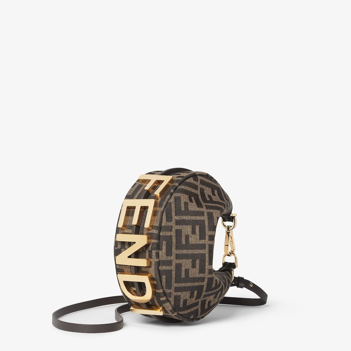 Fendigraphy Mini - Brown FF Jacquard Fabric Mini Bag - Brown - photo 2