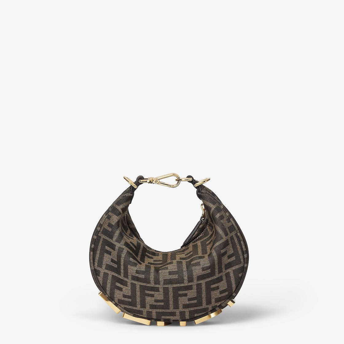 Fendigraphy Mini - Brown FF Jacquard Fabric Mini Bag - Brown - photo 3