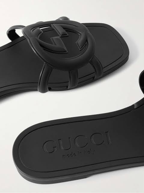 Gucci Interlocking G Slides - Black - Black - photo 2