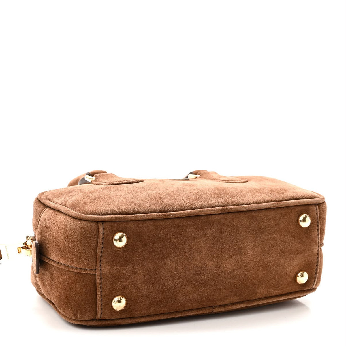Miu Miu Suede Padded Regular Arcadie Top Handle Bag - Cacao - Cacao (Chocolate Brown) - photo 1