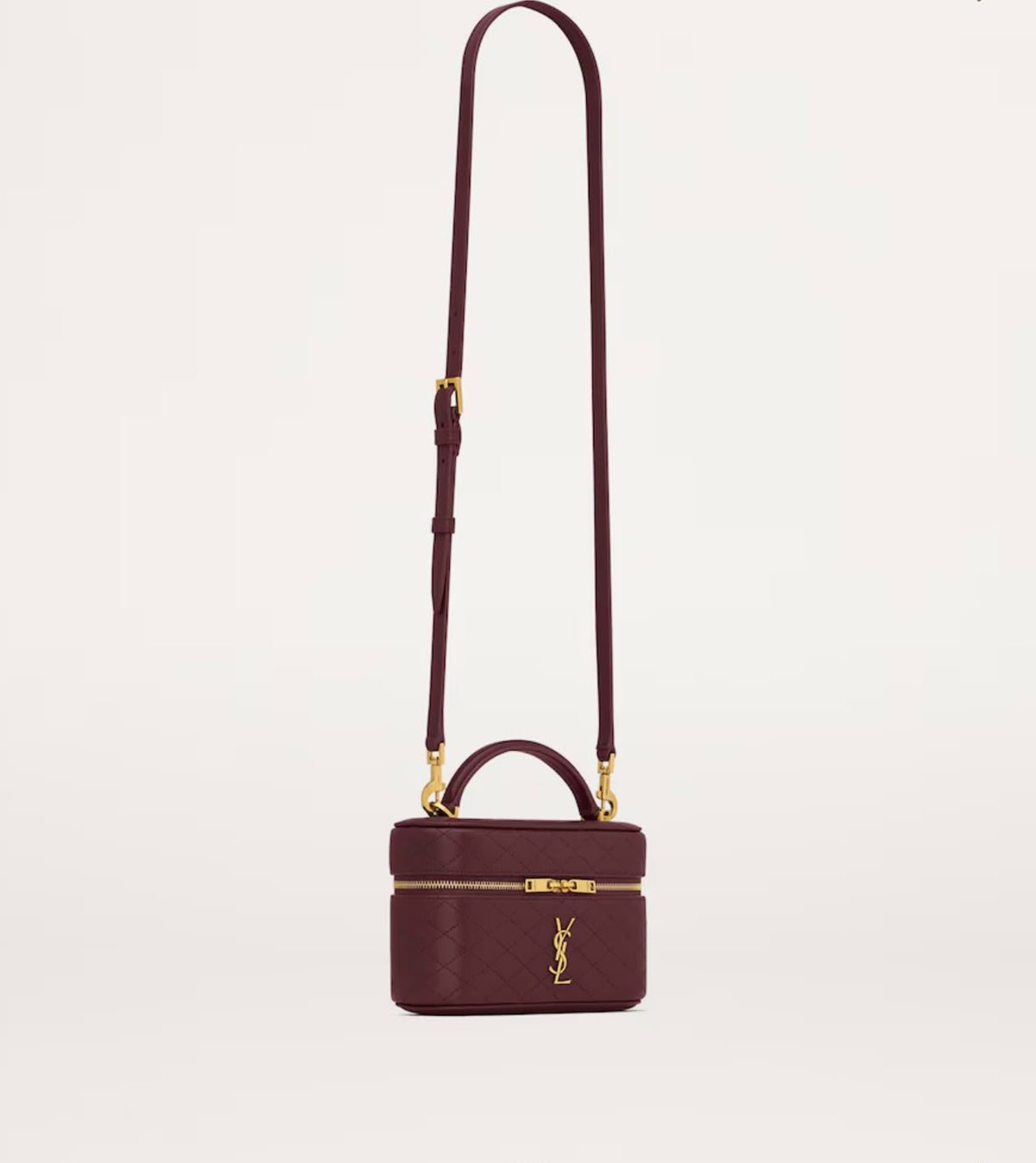 Saint Laurent Mini Gaby Top-Handle Bag - Burgundy - photo 3